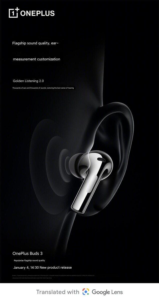OnePlus Buds 3 headphones will produce flagship-level sound