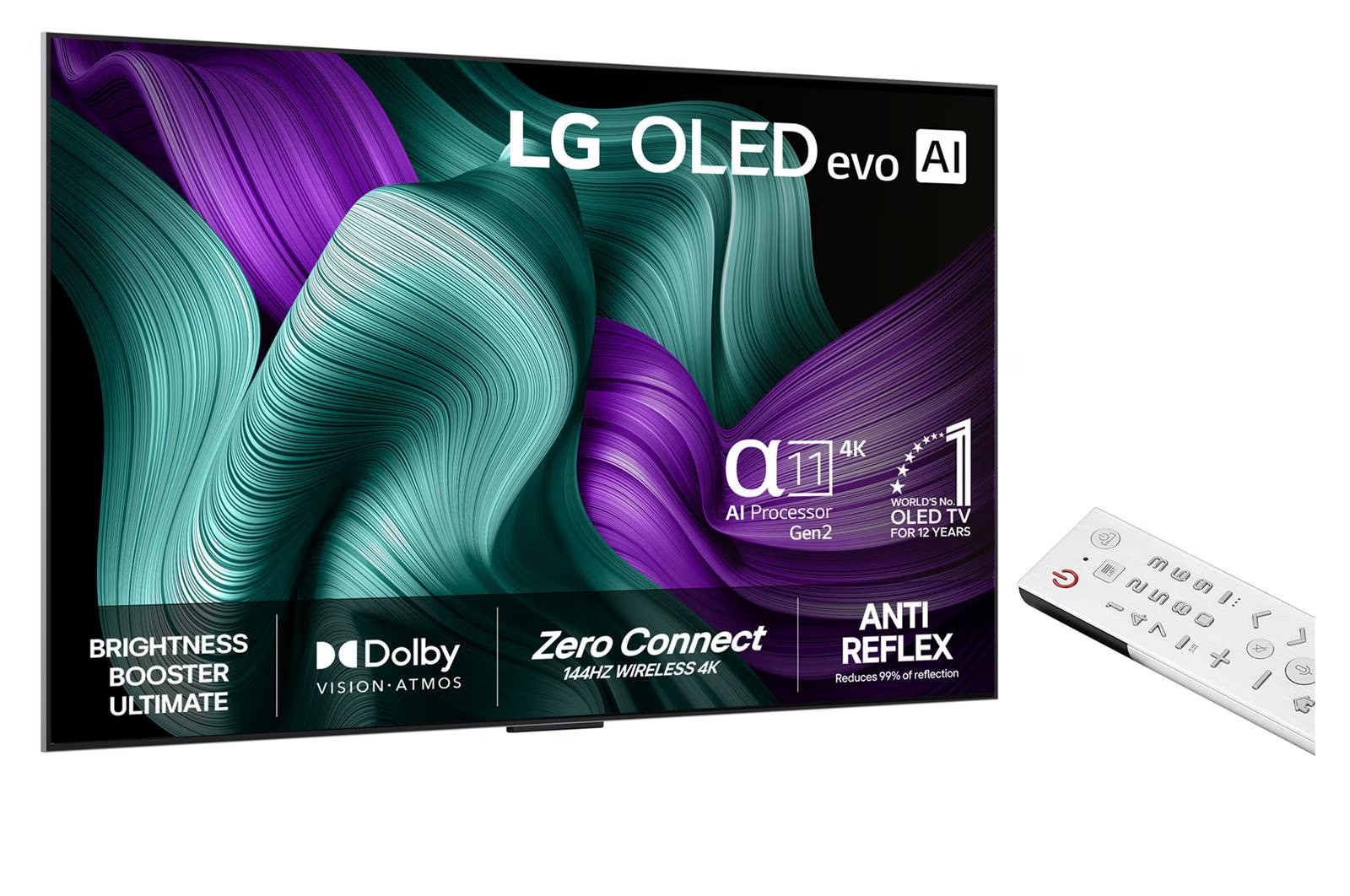 Like the wall-mounted version of the LG M4 OLED, the M5 does not come with a stand. The LG G5 and M5 's housings are virtually identical. The only difference with the M5 is the lack of connectivity ports, unlike its predecessor, the LG M4.